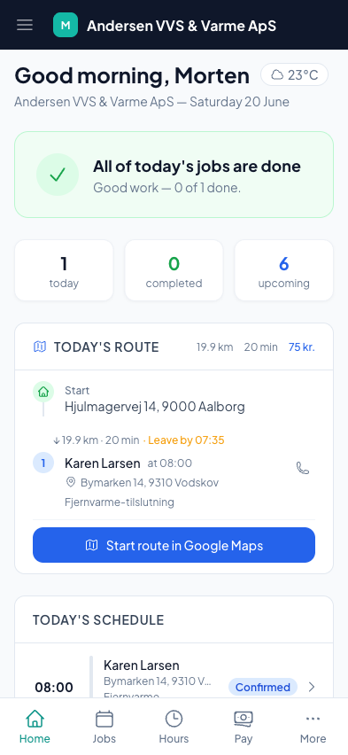 The employee app: my day