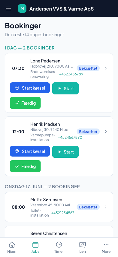 The crew’s app